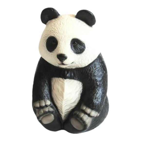 Harvey Knox Kingdom Set 2 PANDA BEAR Ceramic Mama and Baby Cub Family Figurines - Picture 3 of 9